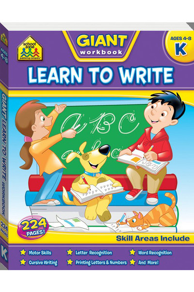 School Zone Giant Workbook - Learn to Write
