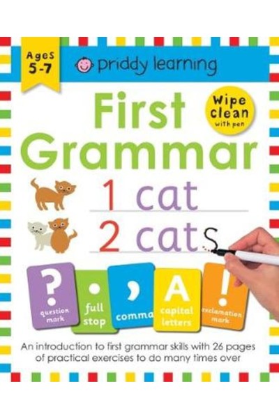 Priddy Activity Book - First Grammar: Wipe and Clean Workbook