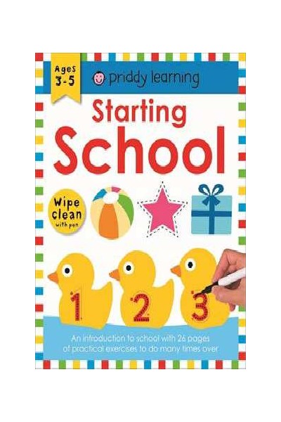 Priddy Activity Book - Starting School: Wipe and Clean Workbook