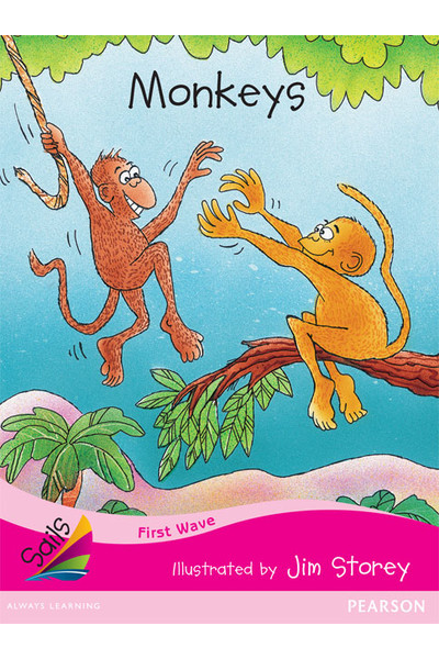 First Wave - Set 1: Monkeys (Reading Level 1 / F&P Level A)