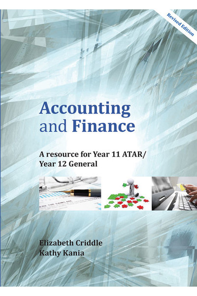 Accounting and Finance: A Resource for Year 11 ATAR/ Year 12 General
