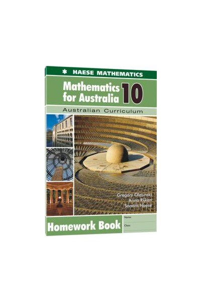 Mathematics for Australia 10 - Homework Book