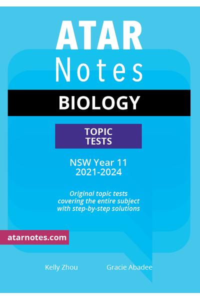 ATAR Notes HSC (Year 11) Topic Tests: Biology (2021-2024)