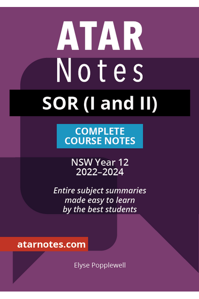 ATAR Notes HSC (Year 12) - Complete Course Notes: Studies of Religion (SOR 1 and 2) (2022-2024)