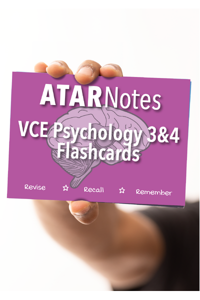 ATAR Notes Flashcards - VCE Units 3 & 4: Psychology