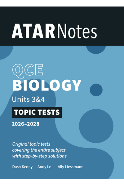ATAR Notes QCE Biology 3&4 Topic Tests (2026-2028)