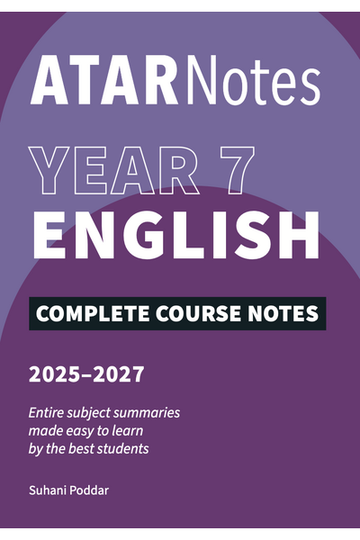 ATAR Notes Year 7 English Complete Course Notes (2025-2027)