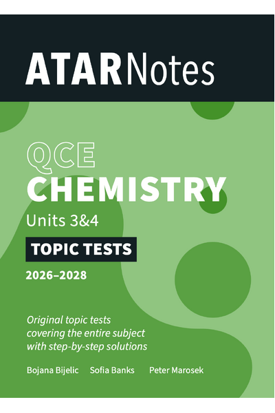 ATAR Notes QCE Chemistry 3&4 Topic Tests (2026-2028)