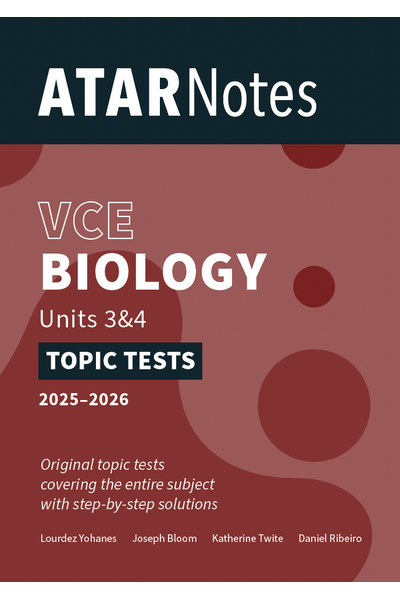 ATAR Notes VCE Biology 3&4 Topic Tests (2025-2026)