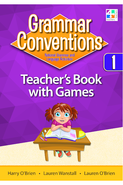 Grammar Conventions - Teacher's Book with Games: Year 1