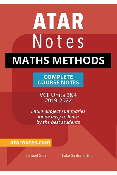 ATAR Notes VCE Maths Methods 3 & 4 Notes