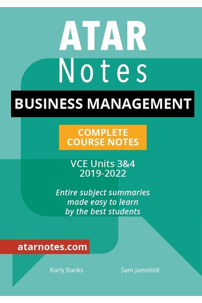 ATAR Notes VCE Business Management 3 & 4 Notes