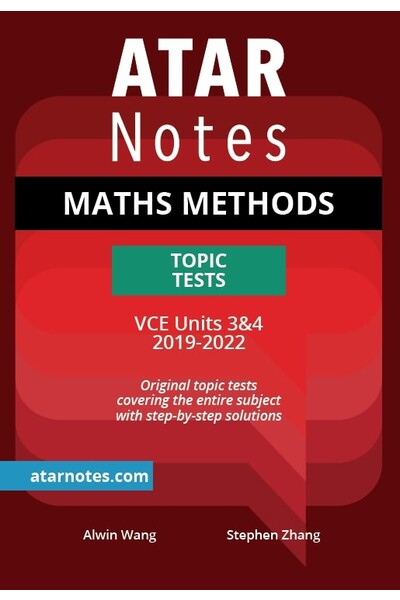 ATAR Notes VCE Maths Methods 3 & 4 Topic Tests