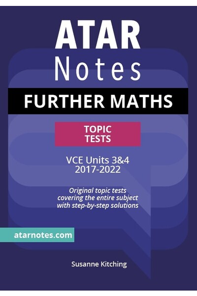 ATAR Notes VCE Further Maths 3 & 4 Topic Tests