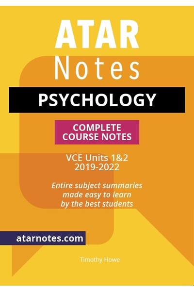 ATAR Notes VCE Psychology 1 & 2 Notes