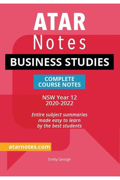 ATAR Notes Year 12 Business Studies Notes (2020 Edition) - NSW