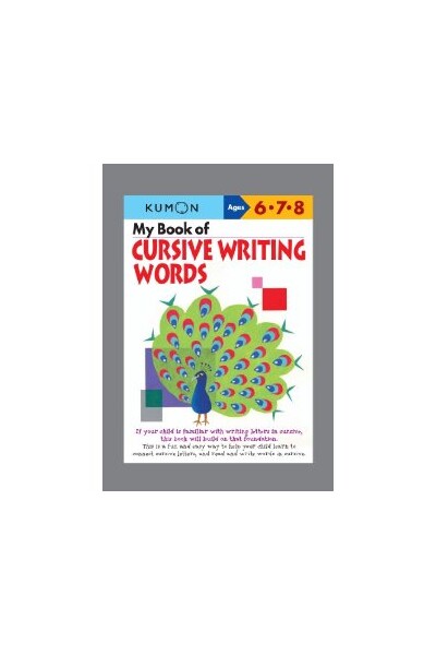 My Book of Cursive Writing: Words