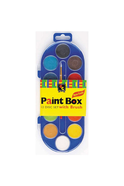 Paint Box Clear Lid: 12 Disc
