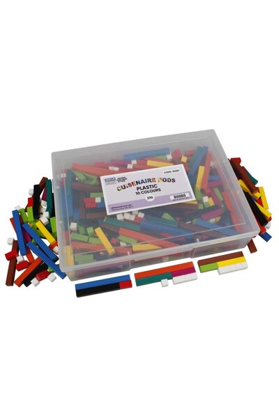 Plastic Cuisenaire Rods - 10 Colours (370 Pieces)