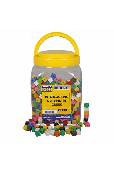 Interlocking Cubes - 1cm (Box of 1000)