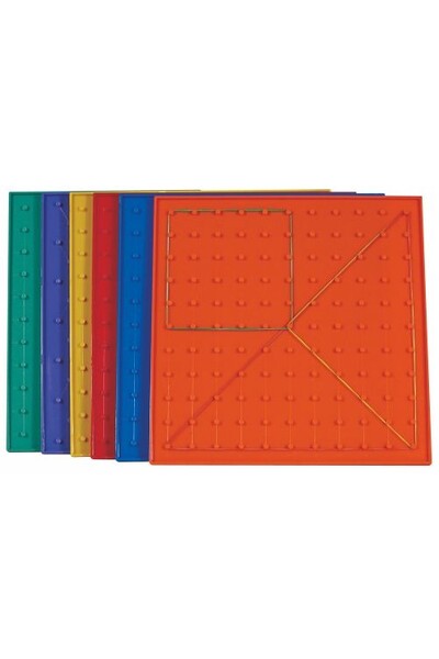 Geoboards (Multicoloured) - 23cm Double-Sided (Pack of 6)