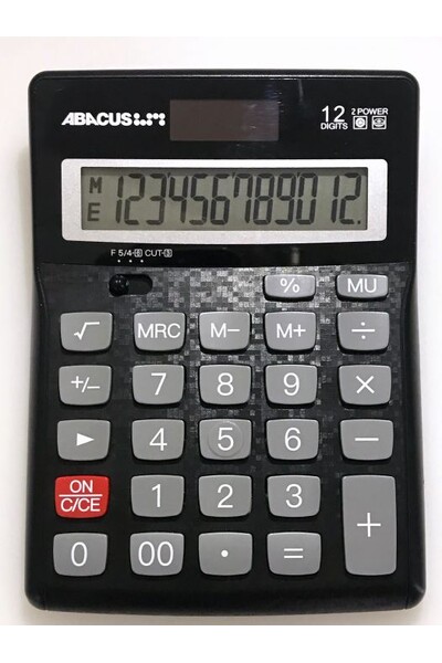 Abacus Calculator - SX12D 12-Digit Desktop Dual Power