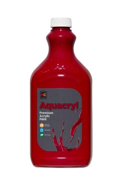 Aquacryl Premium Acrylic Paint 2L - Cool Red