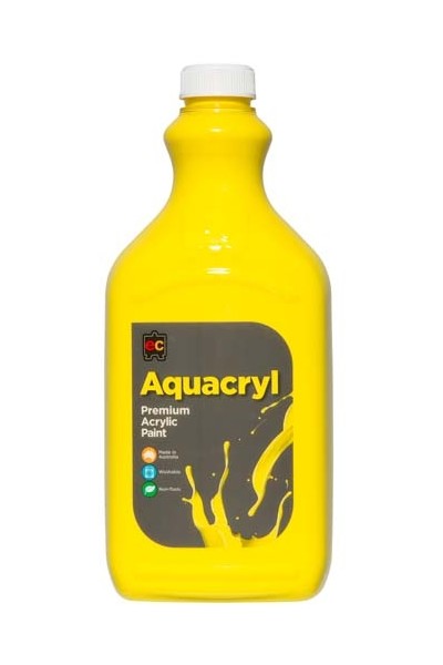 Aquacryl Premium Acrylic Paint 2L - Cool Yellow