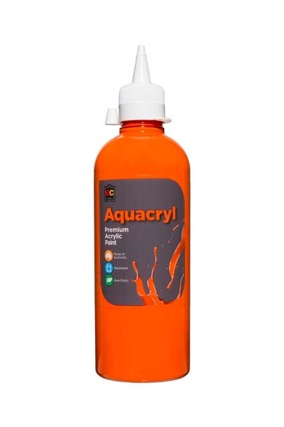Aquacryl Premium Acrylic Paint 500mL - Orange