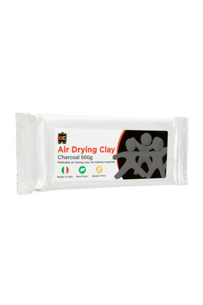 Air Drying Clay - Charcoal (500g)