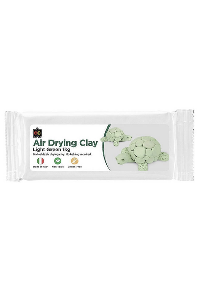 Air Drying Clay - Green: 1kg