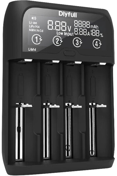 Altronics 4 Way Universal Fast Battery Charger with LCD