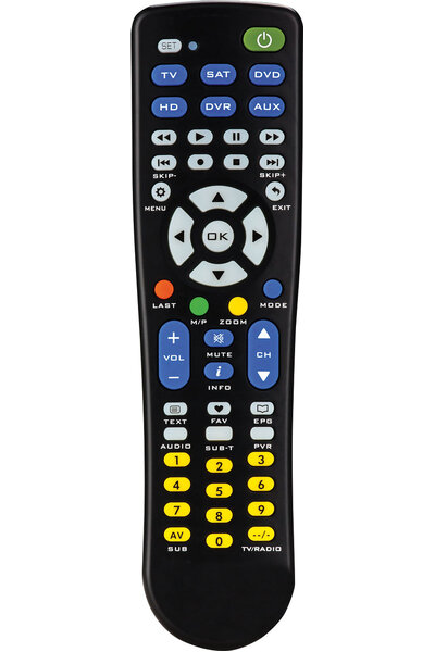 Dynalink 6 in 1 Pre-Programmed / Learning Universal Remote Control
