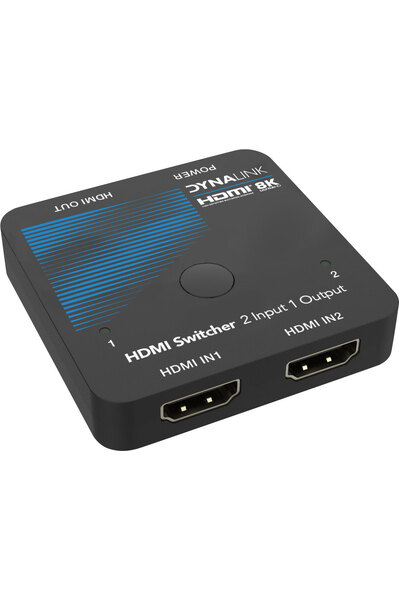 Dynalink 8K 48Gbps 2 Way HDMI Switcher