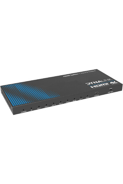 Dynalink 8 Way HDMI Splitter 18GBps Bandwidth