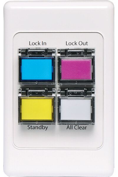 Redback Remote Lockdown Vertical Wallplate To Suit A4595A