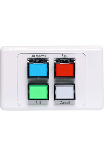 Redback Lockdown/Chime/Fire/Cancel Remote Wall Plate