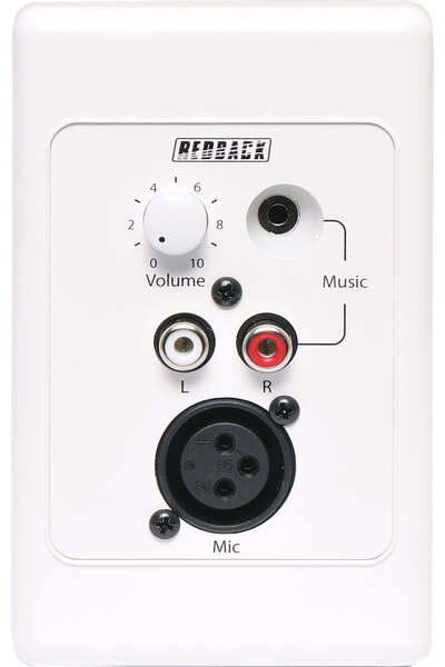 Redback Microphone/Line Pre Amplifier Wallplate