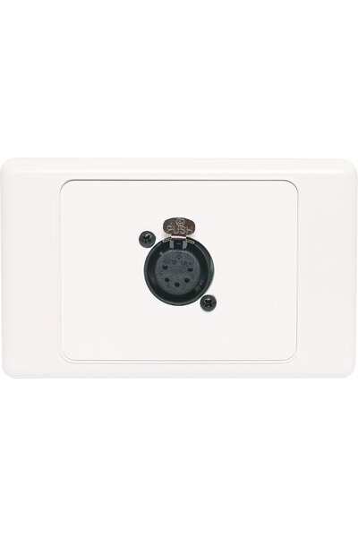 Redback 5 pin XLR Horizontal Microphone Wallplate