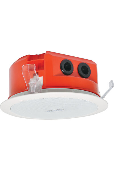 One-Shot 100mm 100V 5W Ceiling EWIS Speaker White Metal Grille