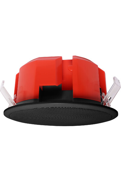 One-Shot 100mm 100V 6W Ceiling EWIS Speaker Black Metal Grille (V2)