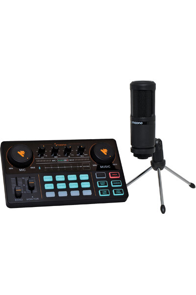 Maono Caster Lite Podcasting Console & Microphone