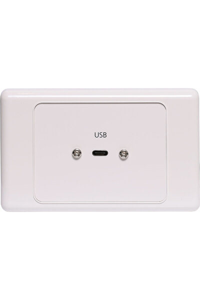 Dynalink USB C Wallplate With USB C Socket Flylead