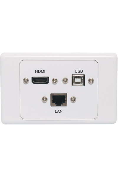 Dynalink RJ45 Cat6, USB Type B & HDMI Fly Lead Wallplate