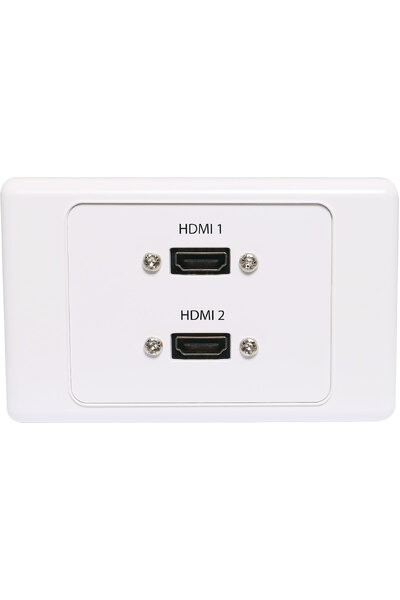Dynalink Dual HDMI Wallplate with Flyleads