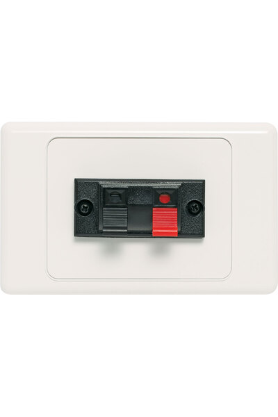 Dynalink Single Spring Terminal Speaker Wallplate