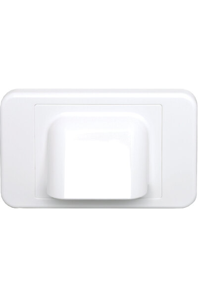 Dynalink White Shovel Nose Wallplate