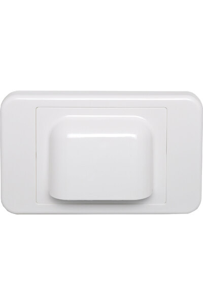 Dynalink White Slimline Shovel Nose Wallplate