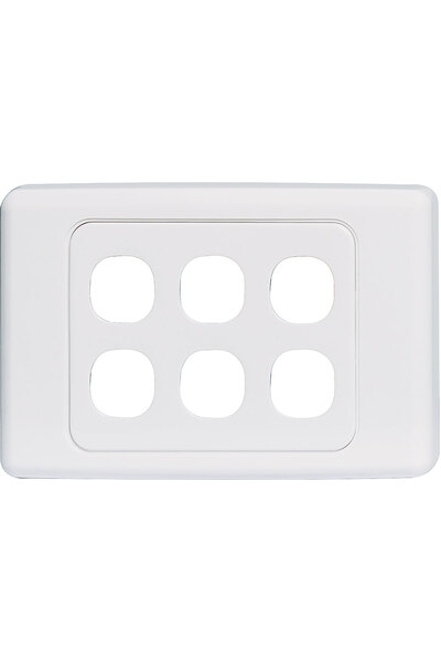 Clipsal 6 Way Clipsal Clip-In Wallplate