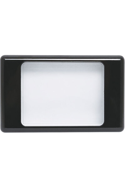 Altronics Clear/Black Dual Cover Blank Wallplate
